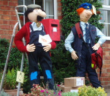 Postman Pat scarecrow